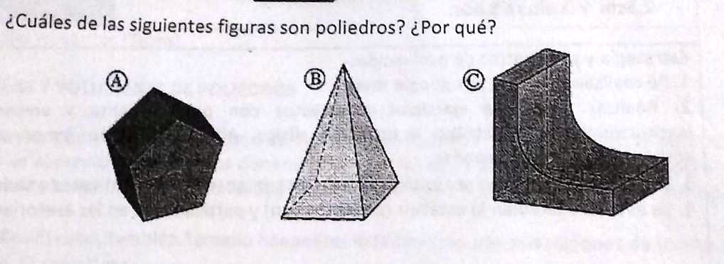 Solved Cu Les De Las Siguientes Figuras Son Poliedros Por Que Si