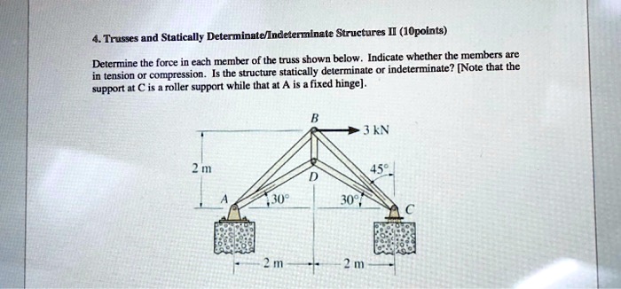 Trusses And Statically Determinate Indeterminate Structures Ii