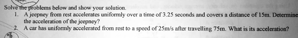 SOLVED Solve The Problems Below And Show Your Solution A Jeepney From