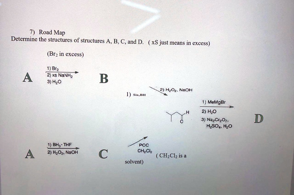 SOLVED Road Map Determine The Structures Of Structures A B C And D