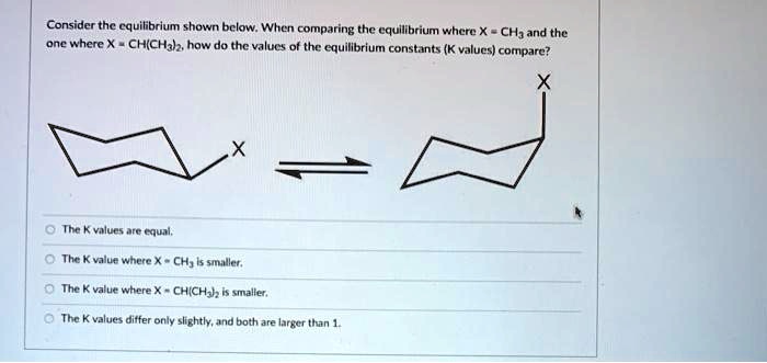 SOLVED Consider The Cquilibrium Shown Belaw Whcn Comparing The