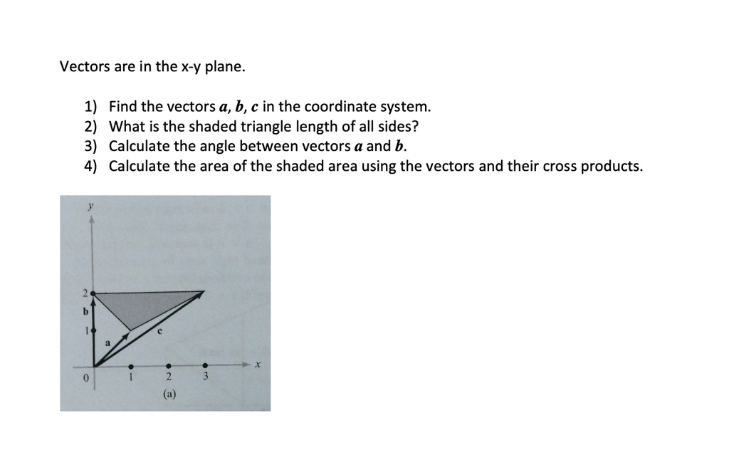 Solved Vectors Are In The X Y Plane Find The Vectors A B C In The