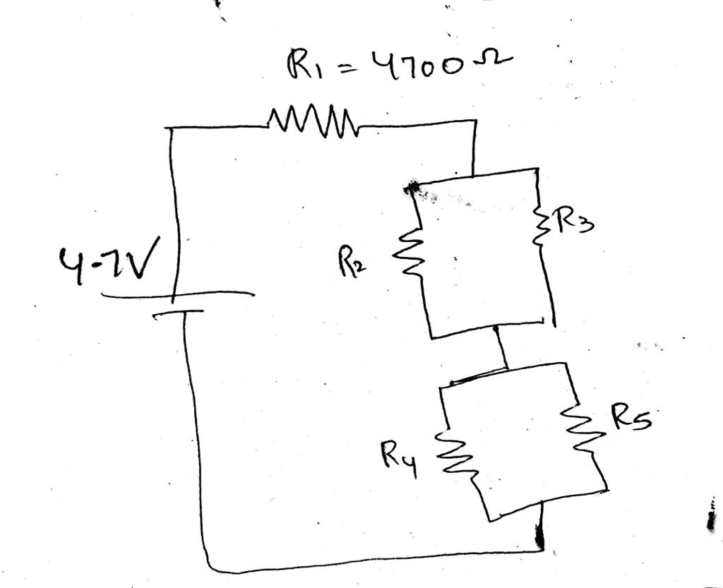 In The Given Circuit Find Values Of Resistor R2r3r4r5 If Voltage