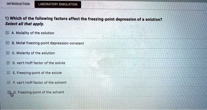 SOLVED INTRODUCTION LABORATORY SIMULATION 1 Which Of The Following