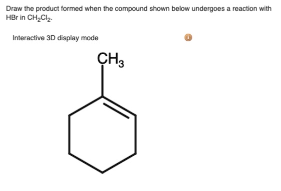 Solved Draw The Product Formed When The Compound Shown Below Undergoes