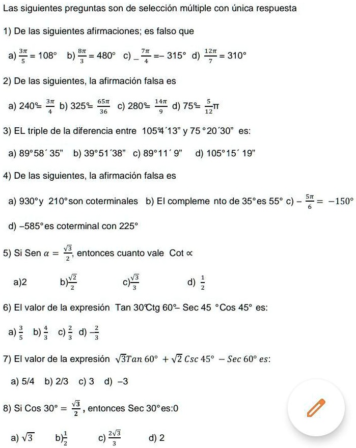 Solved Ayudaaaa Matem Ticas De Las Siguientes Afirmaciones Es Falso