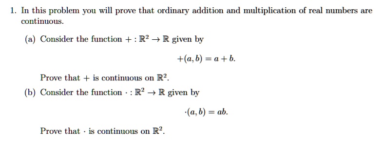 Solved In This Problem You Will Prove That Ordinary Addition And