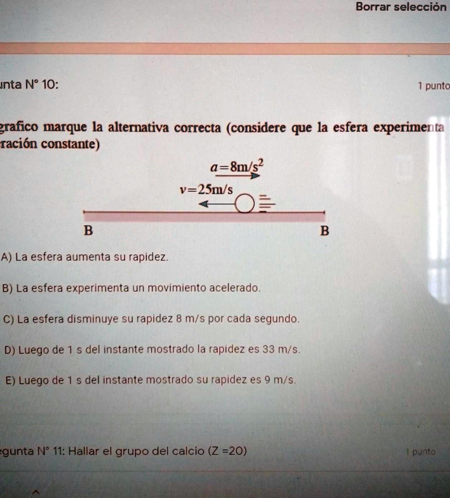 Solved Del Gr Fico Marque La Alternativa Correcta Considerando Que La