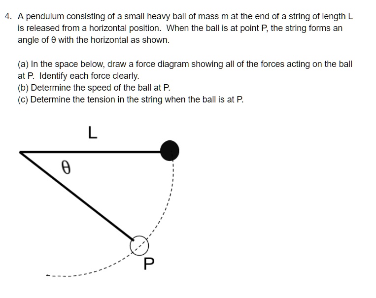 A Pendulum Consisting Of A Small Heavy Ball Of Mass M At The End Of A