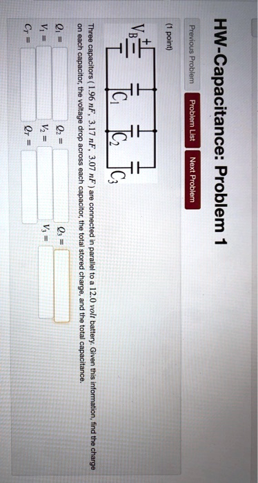 Solved Each Point Snoinaid Capacitor Capacitors Nf