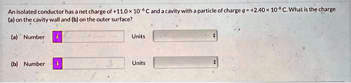 Solved Texts An Isolated Conductor Has A Net Charge Of C And A