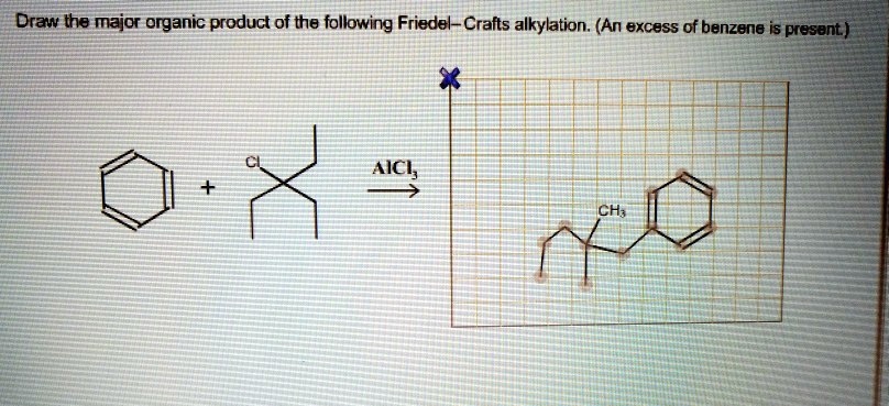 SOLVED Draw The Major Organic Product Of The Following Friedel Craits