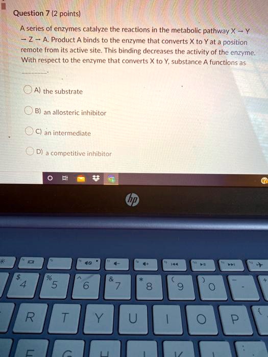 Solved Question Points A Series Of Enzymes Catalyze The Reactions