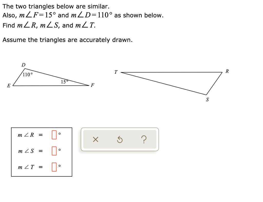 Solved The Two Triangles Below Are Similar Also Mlf And Mld