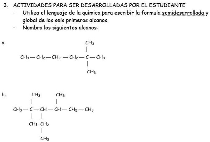 SOLVED Quimica Ayuda Urgente ACTIVIDADES PARA SER DESARROLLADAS POR EL