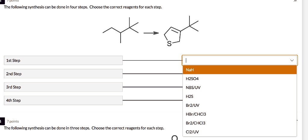 SOLVED The Following Synthesis Can Be Done In Four Steps Choose The