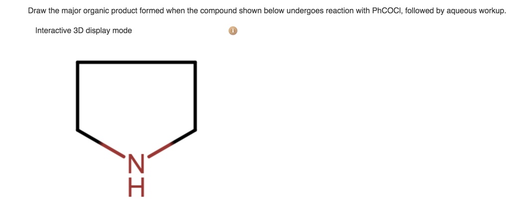 Solved Draw The Major Organic Product Formed When The Compound Shown