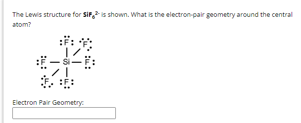 Solved The Lewis Structure For Is Shown What Is The