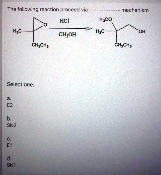 Solved The Following Reaction Proceeds Via The Mechanism Hci Hsco Hsc