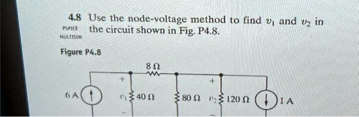 Solved Texts Use Cramer S Method To Find The Voltages Use The