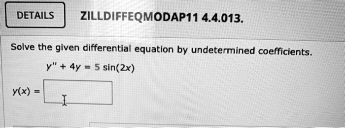 Solved Zill Diff Eq Mod Ap Solve The Given Differential