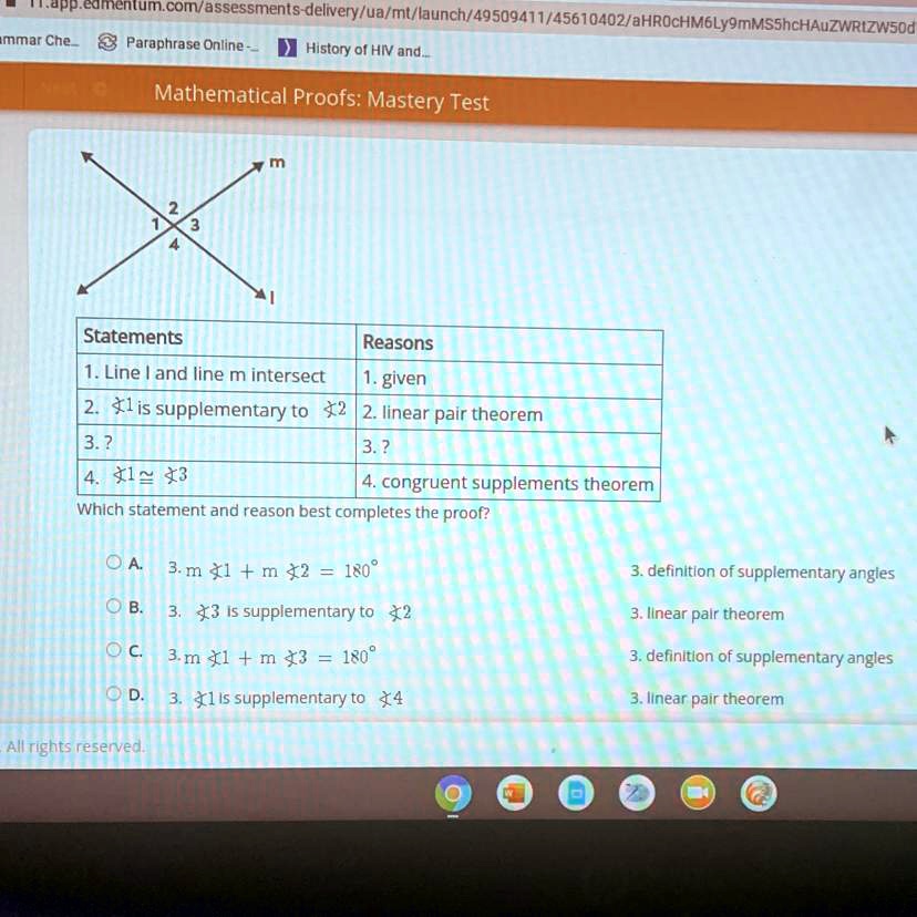 Solved Select The Correct Answer Which Statement And Reason Best