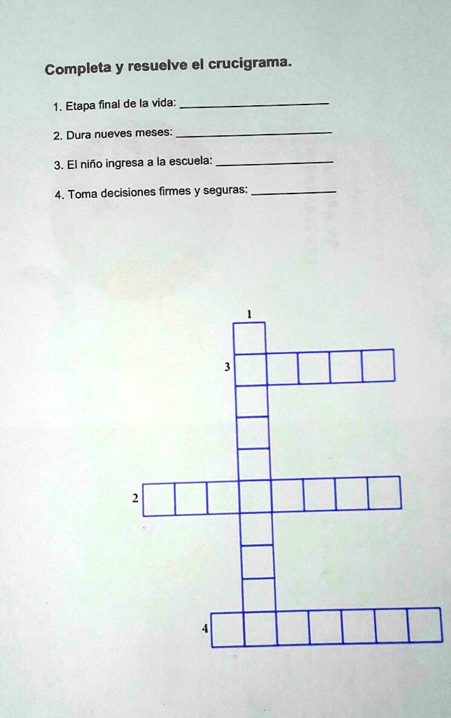 SOLVED ayuden Y recibirán 20 puntos Completa y resuelve el crucigrama