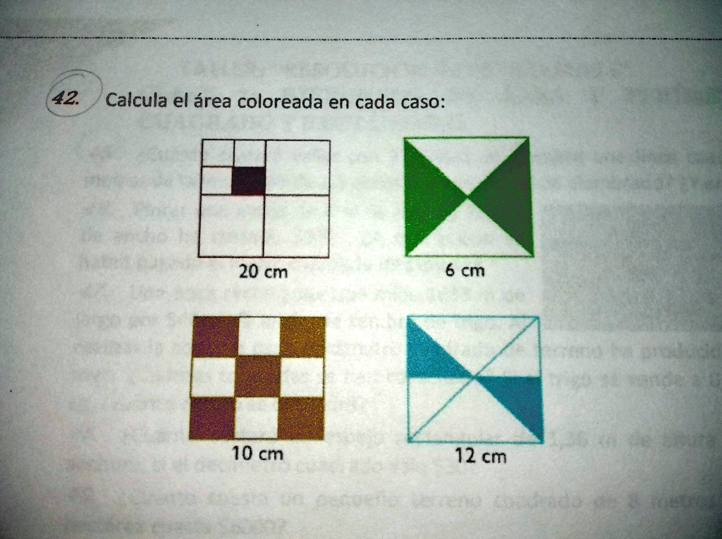 Solved No Entiendo Mi Tarea Y Debo Calcular El Area Coloreada De Cada