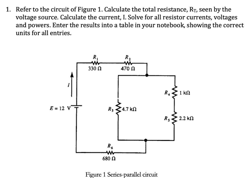 Solved Refer To The Circuit Of Figure Calculate The Total