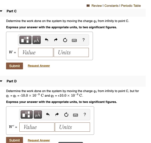 Solved Review Constants Periodic Table Part C Determine The Work