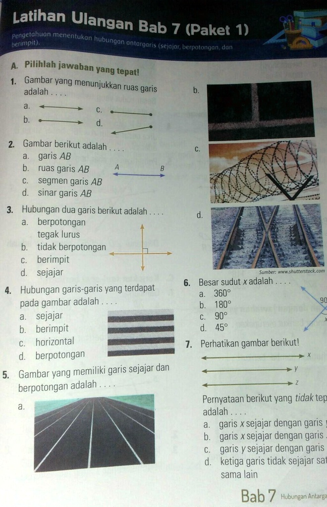 SOLVED Gamba Pliss Tolong Jawab Kak Latihan Ulangan Bab 7 Paket 1