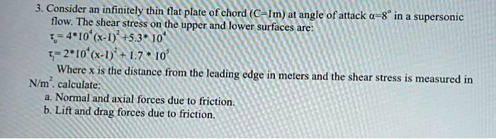 Solved Aerodynamics Post All Steps With Detailed Steps For Thumbs Up