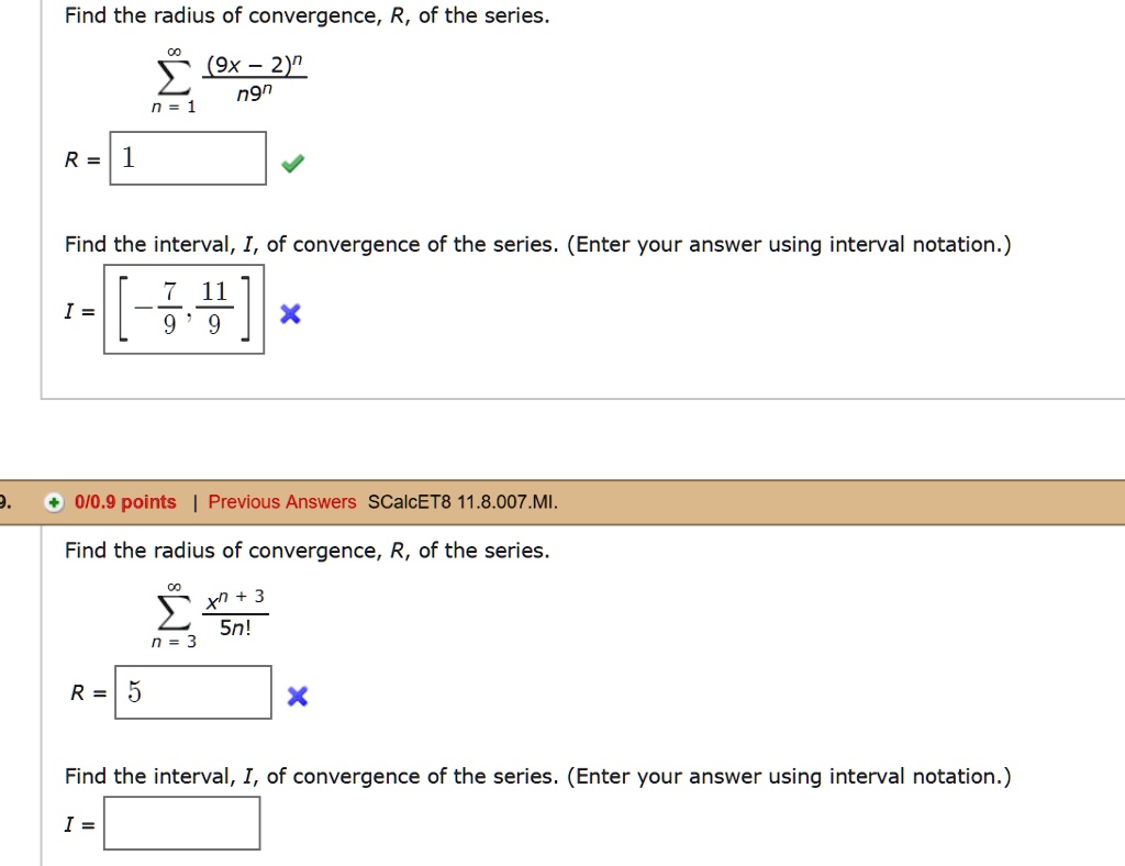 Solved Find The Radius Of Convergence R Of The Series X