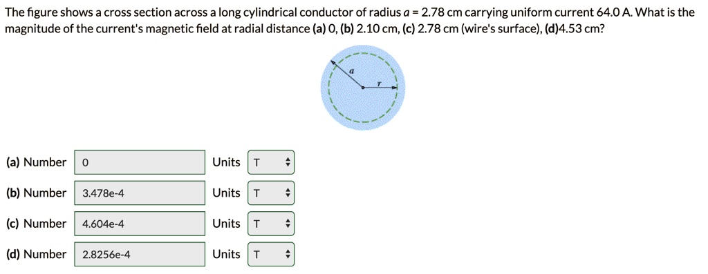 The Figure Shows Cross Section Across A Long Cylindri Solvedlib