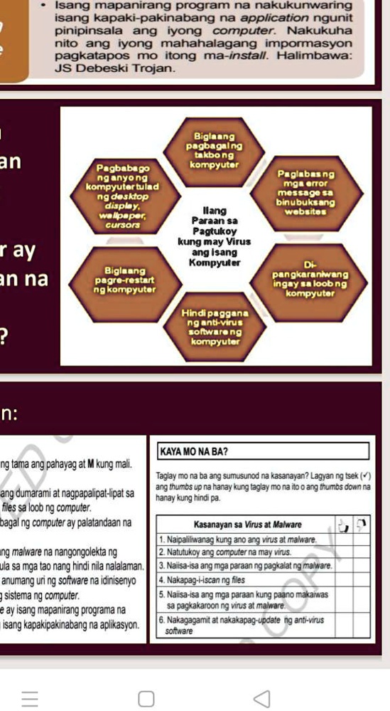 SOLVED Pakisagot Po Ang Tsek O Ekis Salamat Po Isang Mapanirang