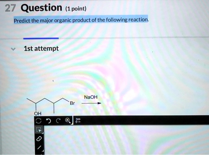 Solved Question Point Predict The Major Organic Product Of The