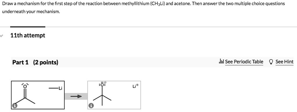 Draw A Mechanism For The First Step Of The Reaction Between