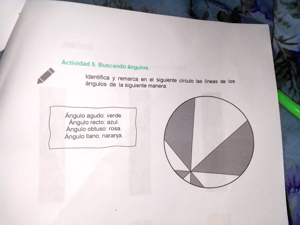 SOLVED Actividad 5 Buscando ángulos Identifica y remarca en el