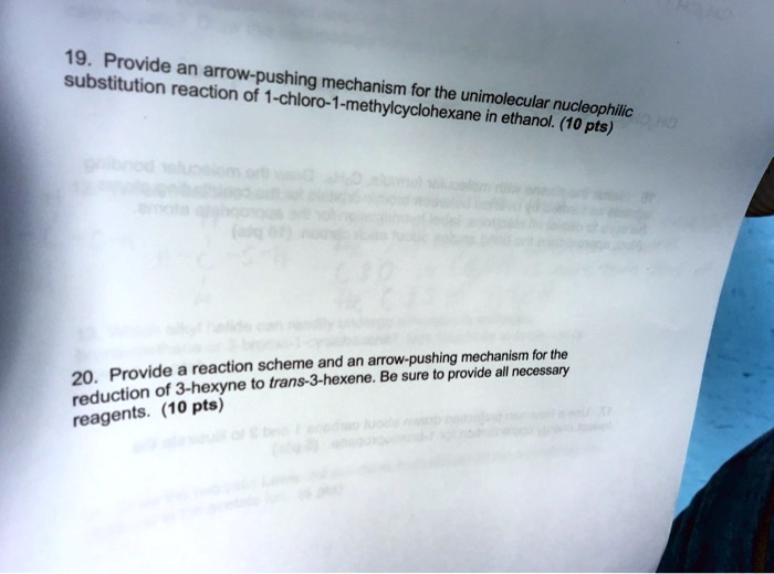 SOLVED Provide An Arrow Pushing Substitution Reaction Scheme And An