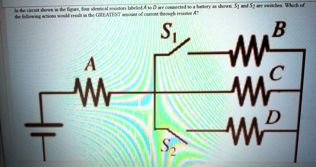 SOLVED In The Circuit Shown In The Figure Four Identical Resistors