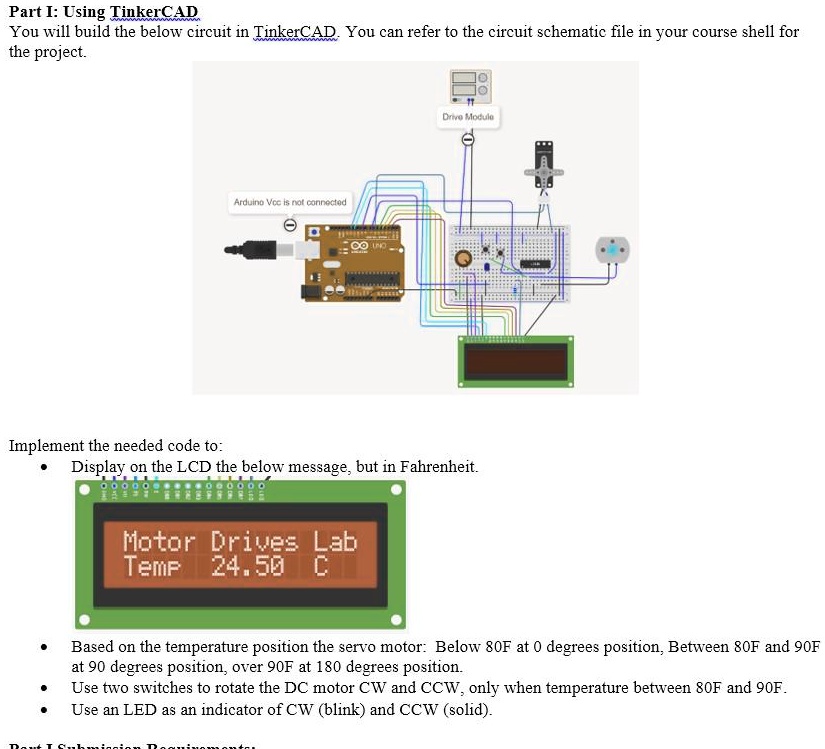 Part Iusing Tinkercad You Will Build The Below Circuit In Tinkercadyou