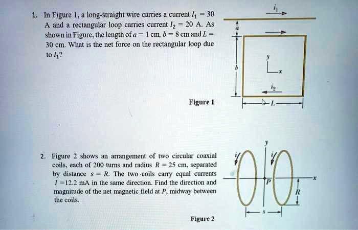 Solved In Figure Long Straight Wire Carries Current And