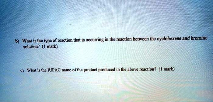 SOLVED 6 What Is The Type Of Reaction That Is Occurring In The