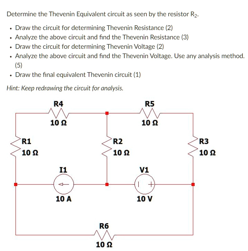 Solved Determine The Thevenin Equivalent Circuit As Seen By The