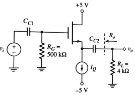 SOLVED Consider The Source Follower Circuit In The Figure The