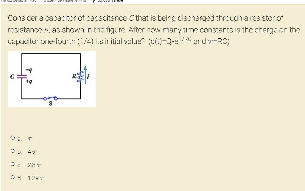 Video Solution Consider A Capacitor Of Capacitance C That Is Being