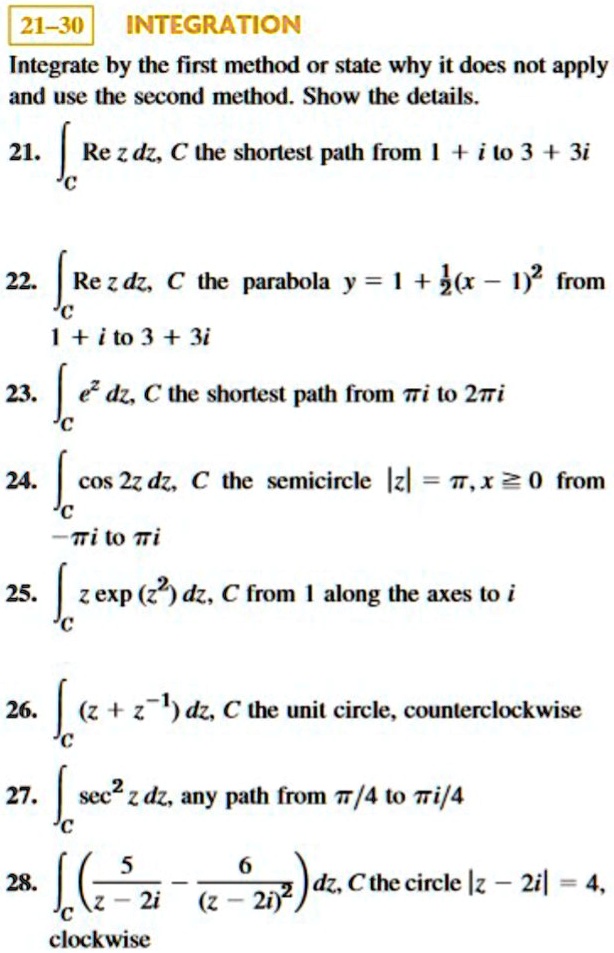 Solved Texts Problem Integration Integrate By The First