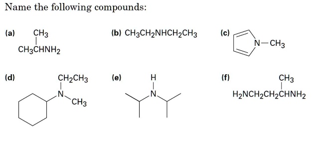 Solved Name The Following Compounds A B Ch Chznhch Ch C Ch