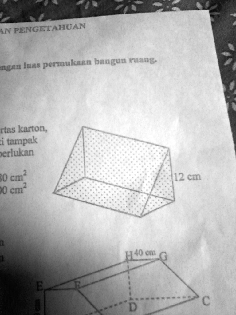 SOLVED Indera Membuat Tiga Buah Papan Nama Dari Kertas Karton Yang