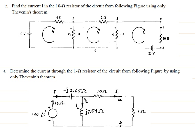 SOLVED Determine the current through the 1 â resistor of the circuit